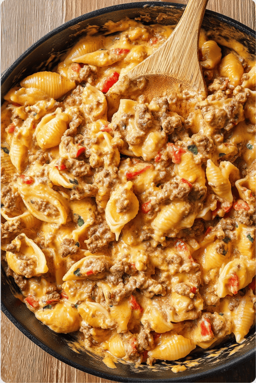 Creamy Ground Beef Conchiglie 5 Creamy Ground Beef Conchiglie Creamy Ground Beef Conchiglie3 Creamy Ground Beef Conchiglie