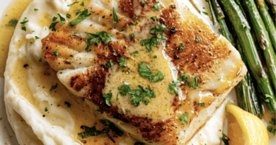 Pan Seared Cod with Creamy Mash