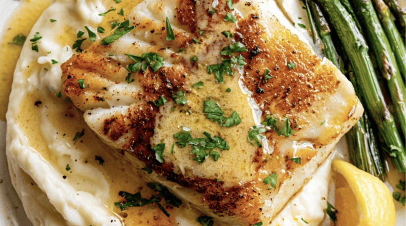 Pan Seared Cod with Creamy Mash