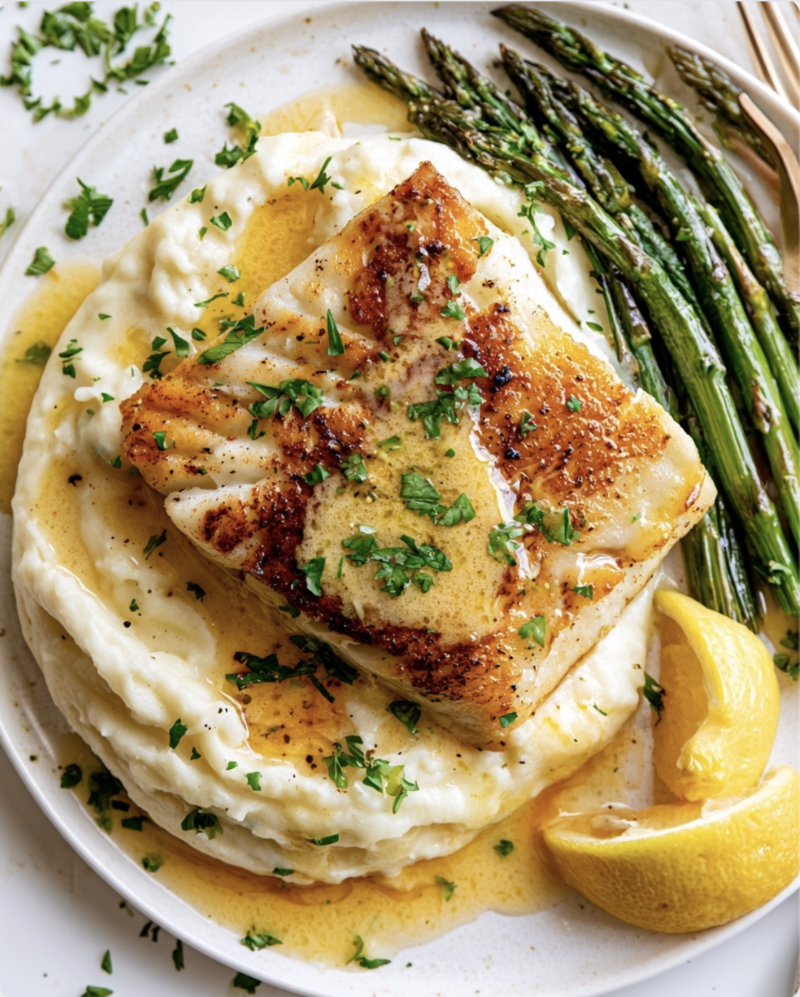 Creamy Mash3 Pan Seared Cod with Creamy Mash