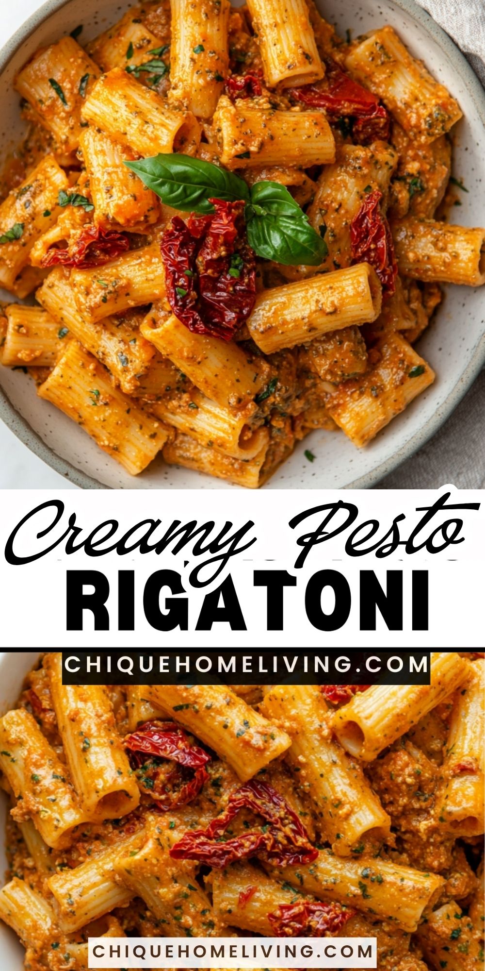 Creamy Pesto Rigatoni 3 Creamy Pesto Rigatoni Creamy Pesto Rigatoni 1 Creamy Pesto Rigatoni