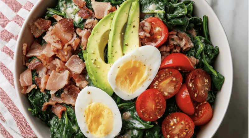 Creamy Spinach Breakfast Bowl