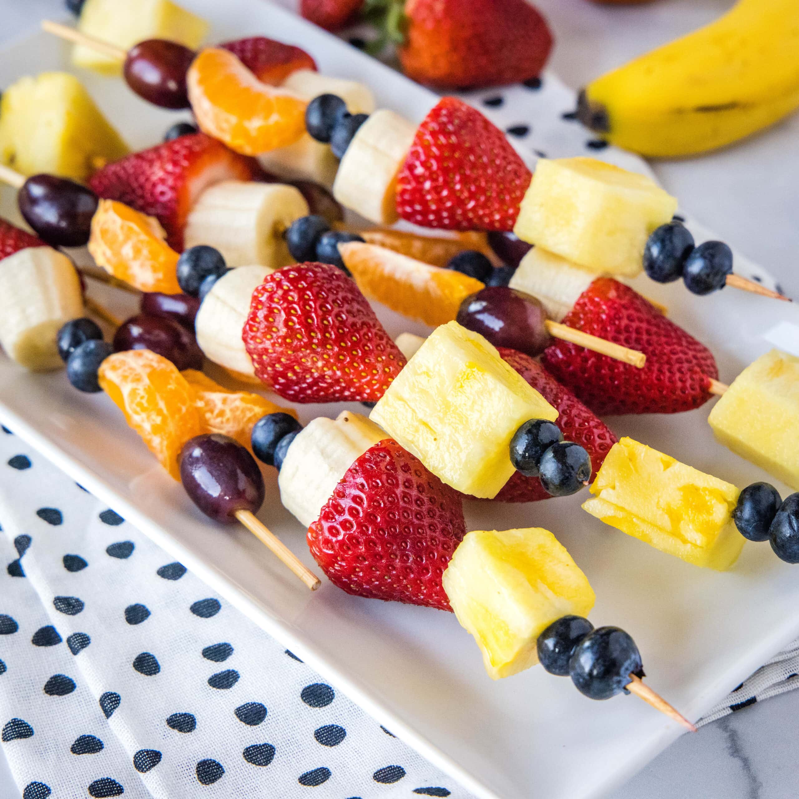Fruit Skewers square scaled 1 Fruit Kabob Ideas