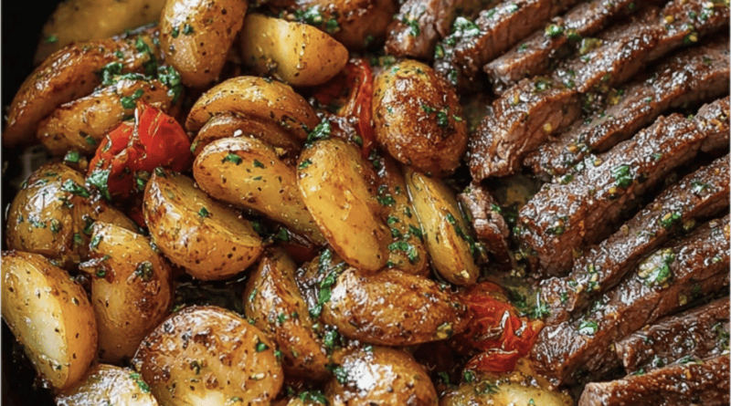 Garlic Butter Steak and Potatoes