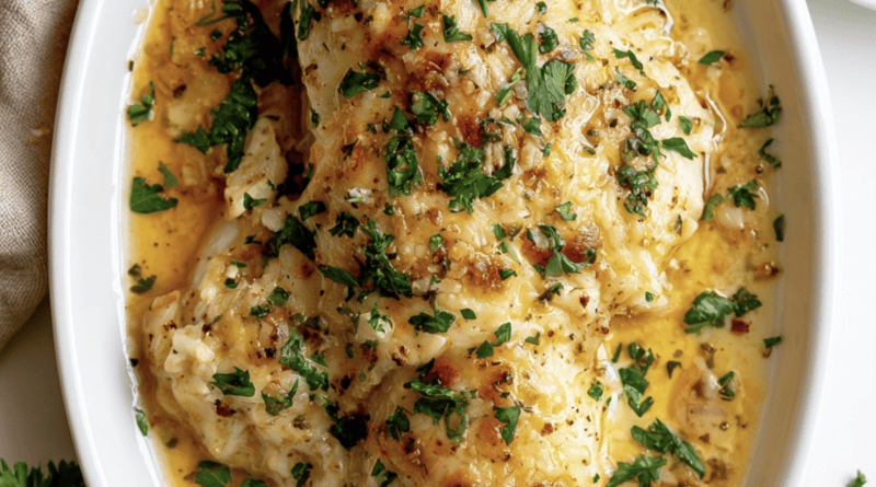 Garlic Parmesan Baked Cod