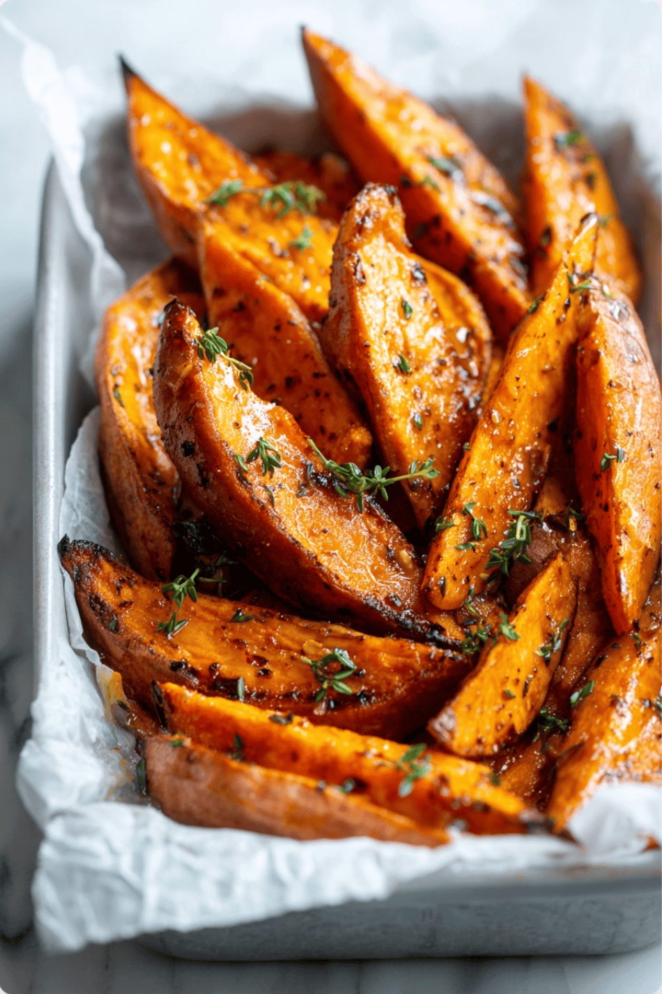 Honey Butter Roasted Sweet Potato WeHoney Butter Roasted Sweet Potato WedgeHoney Butter Roasted Sweet Potato Wedgessdges2 Honey Butter Roasted Sweet Potato Wedges