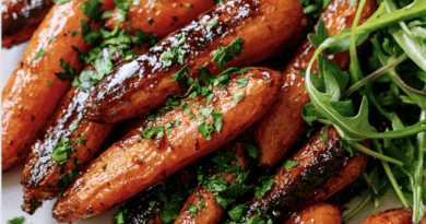 Honey Chili Roasted Baby Carrots
