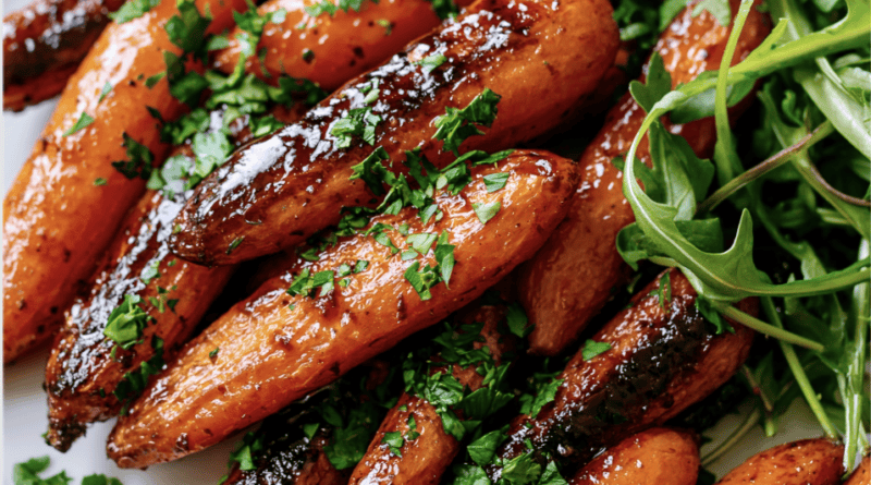 Honey Chili Roasted Baby Carrots