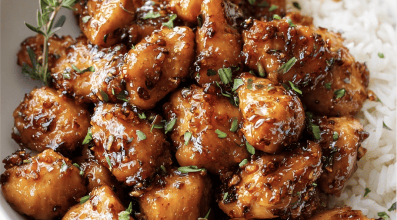 Honey Garlic Chicken Bites