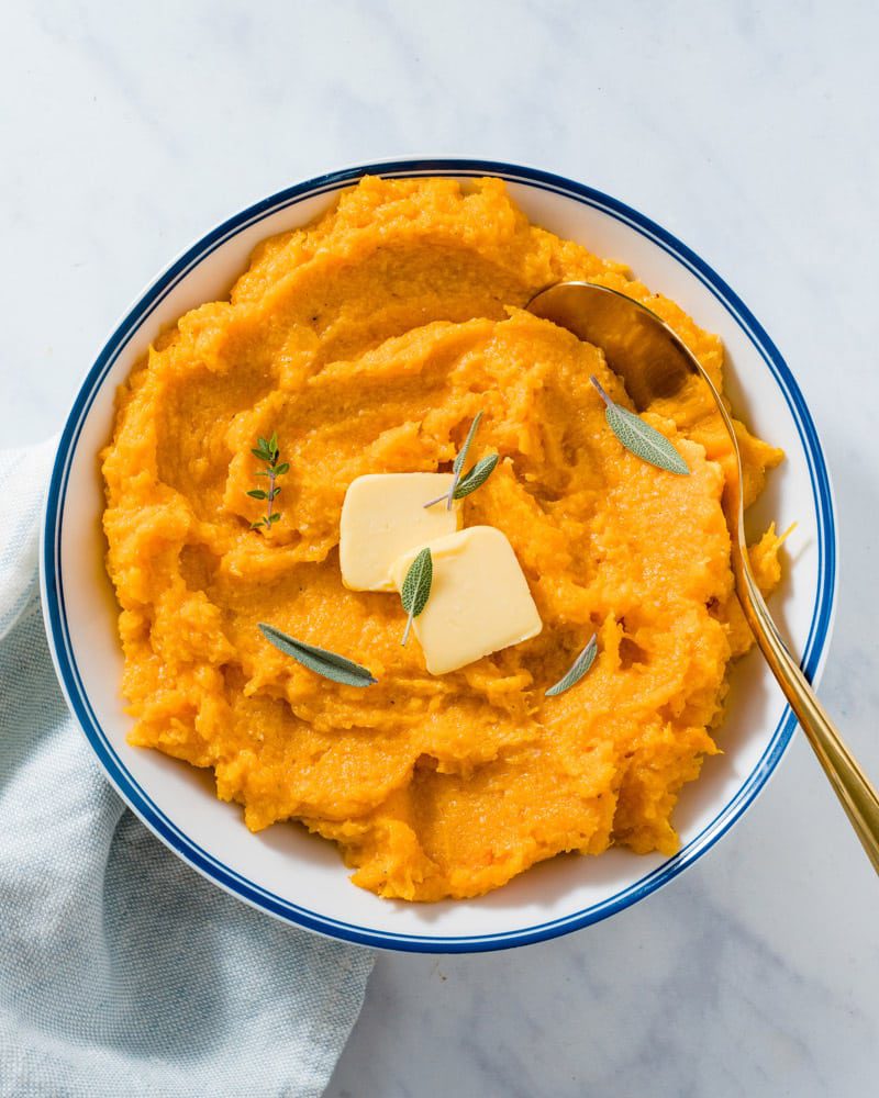 24 Best Thanksgiving Sides You'll Make Every Year 54 24 Best Thanksgiving Sides You'll Make Every Year Mashed Butternut Squash 001 Thanksgiving Sides