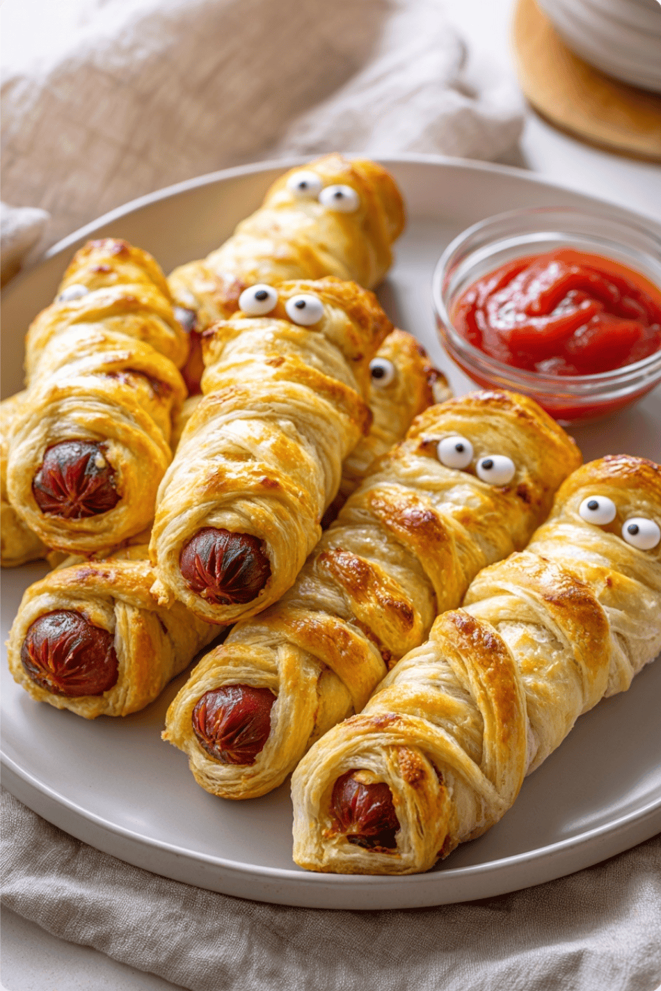 Easy Mummy Hot Dogs 3 Easy Mummy Hot Dogs Mummy hotdog Easy Mummy Hot Dogs