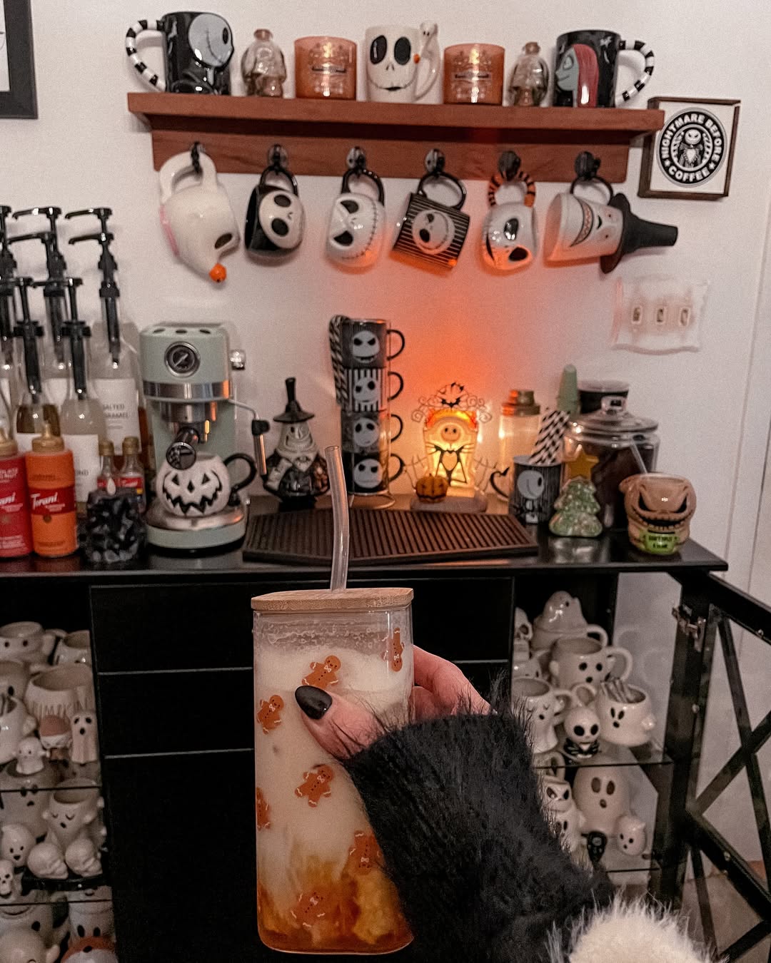 Nightmare Before Coffee Spooky Coffee Station Ideas