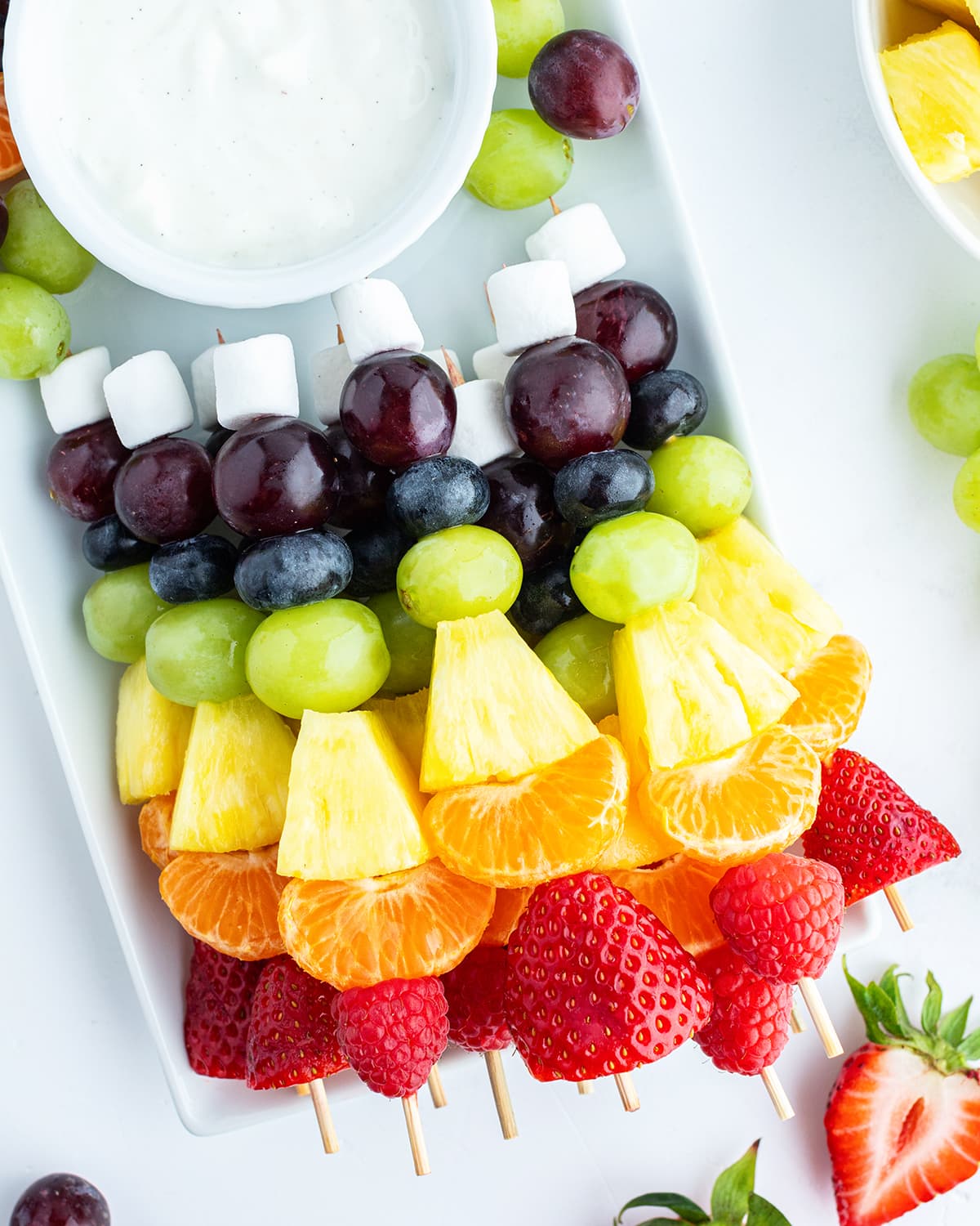 Rainbow Fruit Skewers 10 Fruit Kabob Ideas