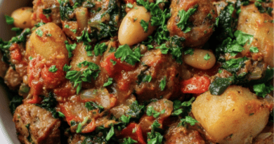 Chopped Sausage Casserole