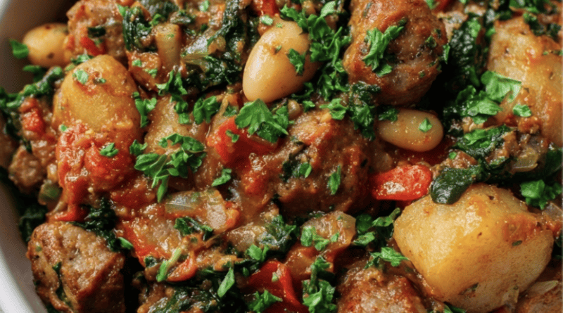 Chopped Sausage Casserole