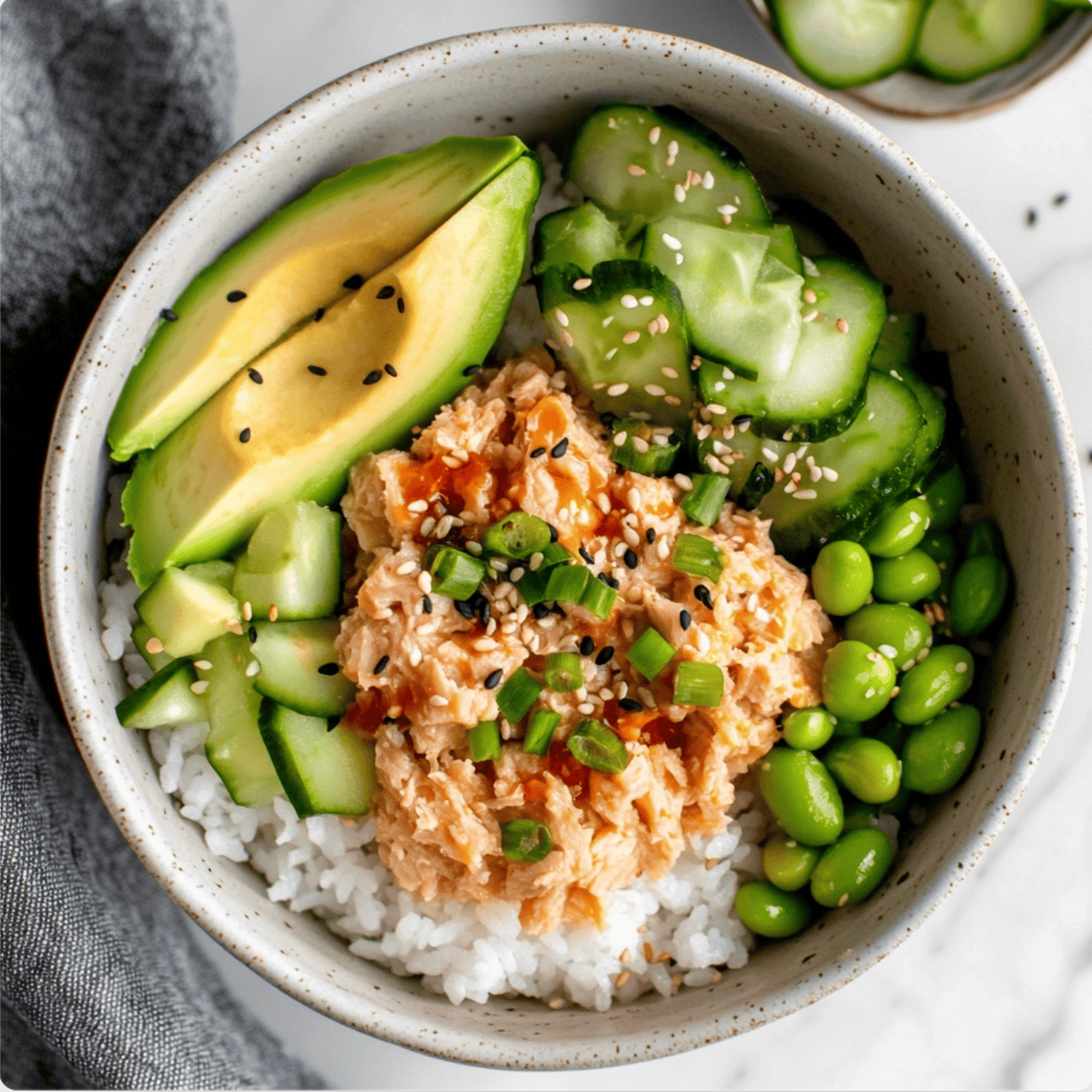Spicy Tuna Rice Bowls2 Spicy Tuna Rice Bowl