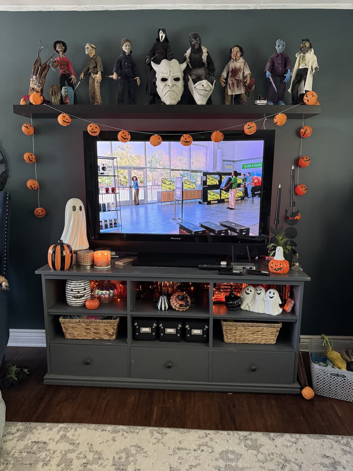 Spooky TV Stand Decor Ideas 22 Spooky TV Stand Decor Ideas