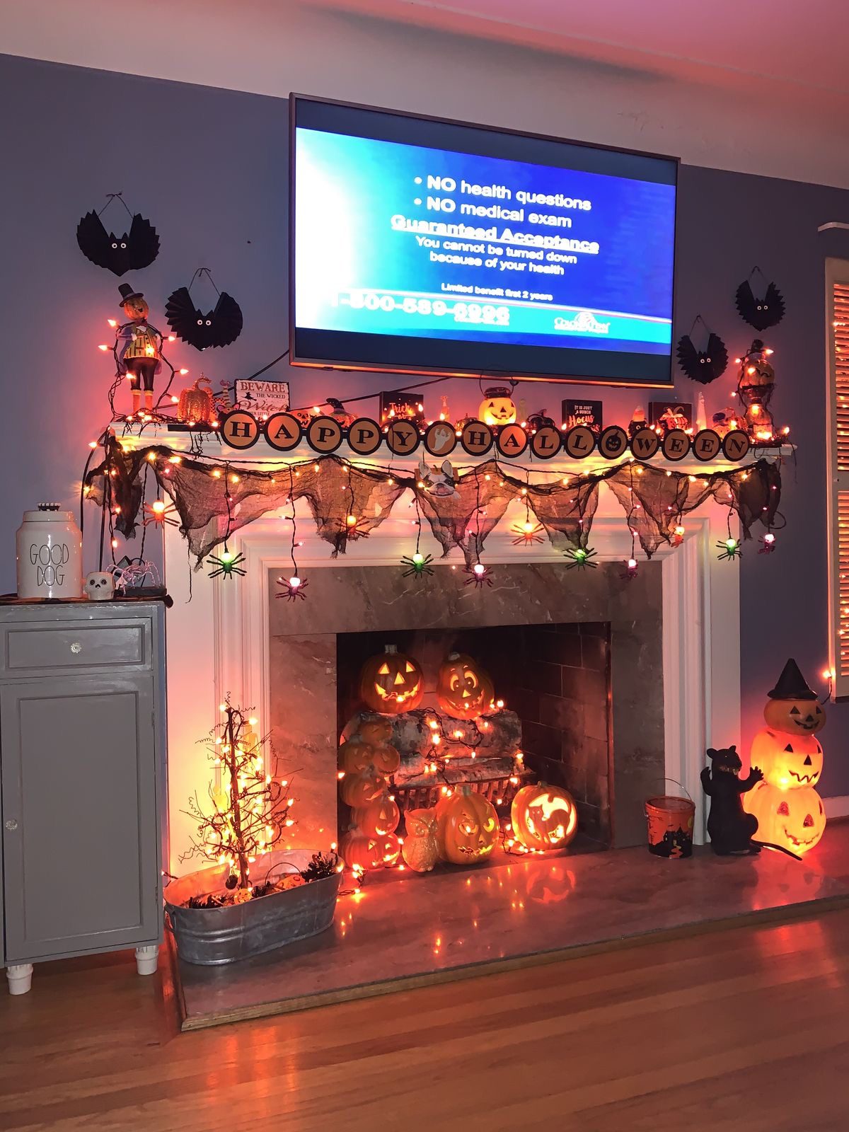 Spooky TV Stand Decor Ideas 24 Spooky TV Stand Decor Ideas