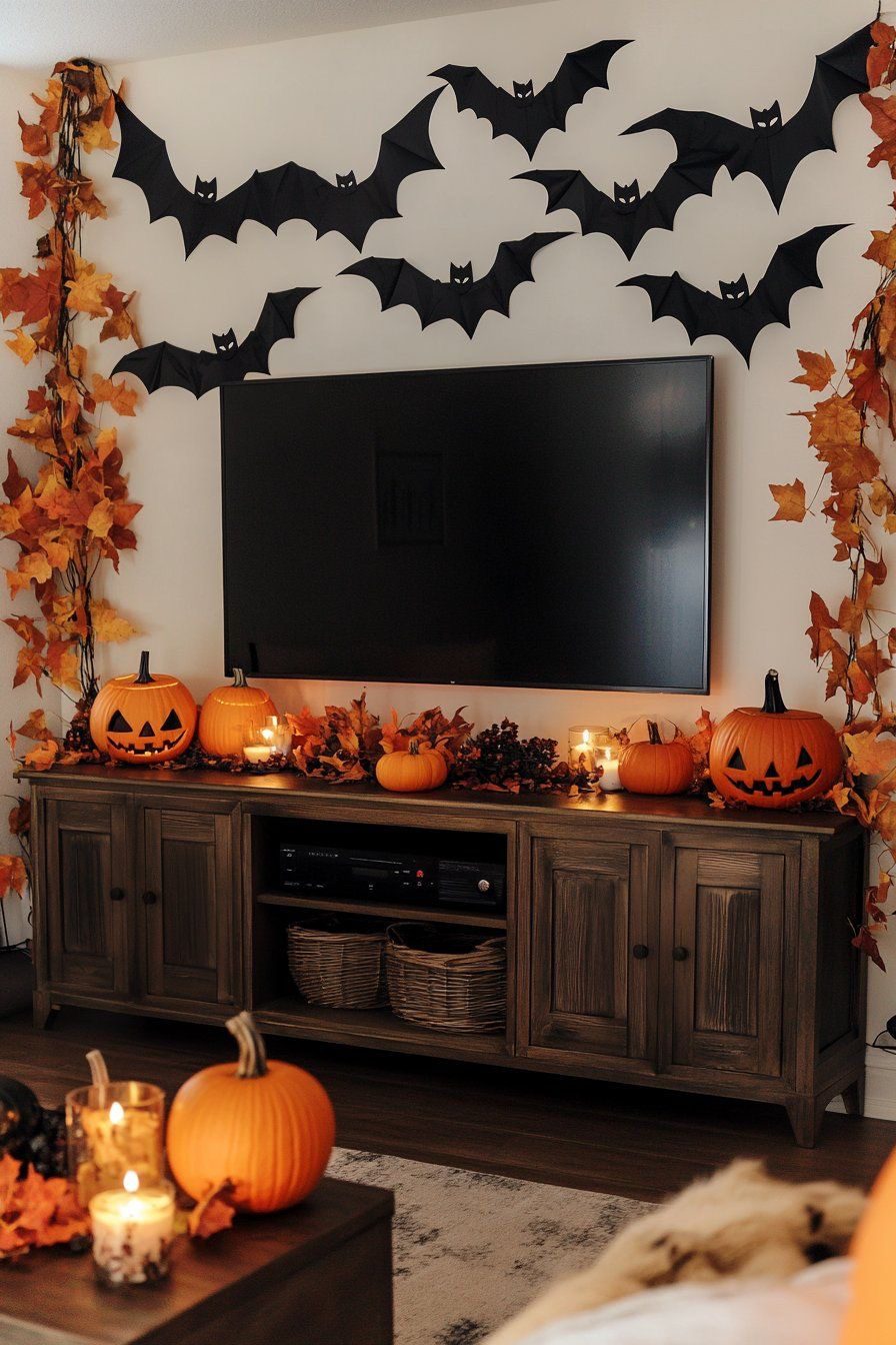 Spooky TV Stand Decor Ideas 4 Spooky TV Stand Decor Ideas