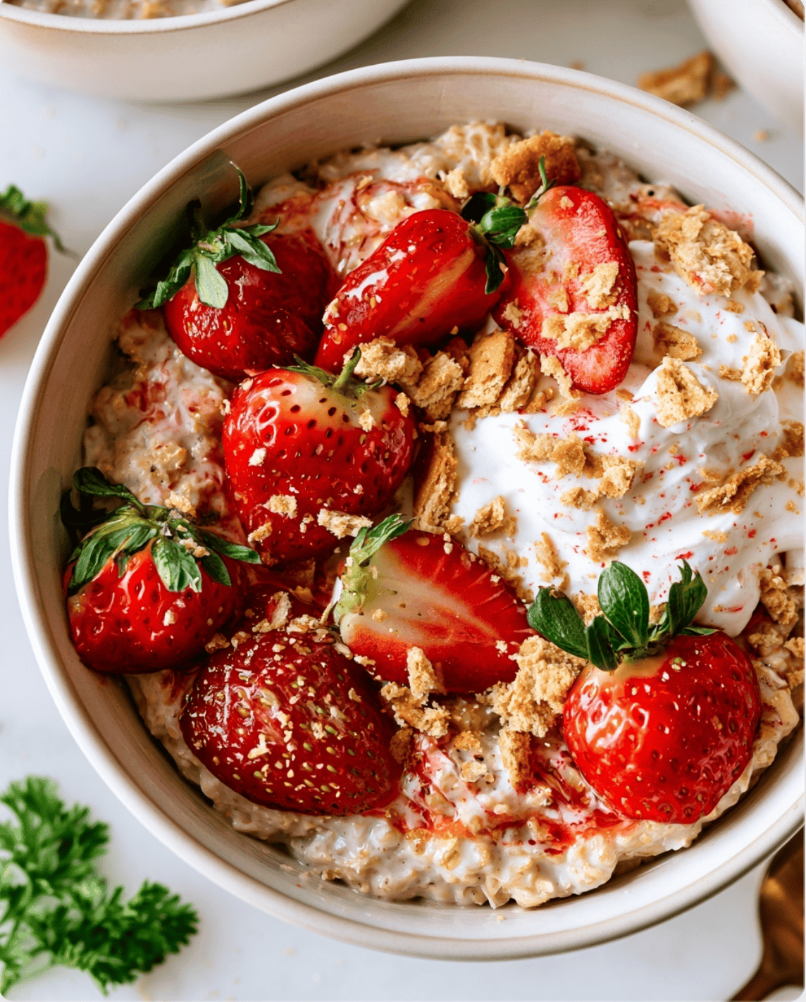 Strawberry Cheesecake Overnight Oats