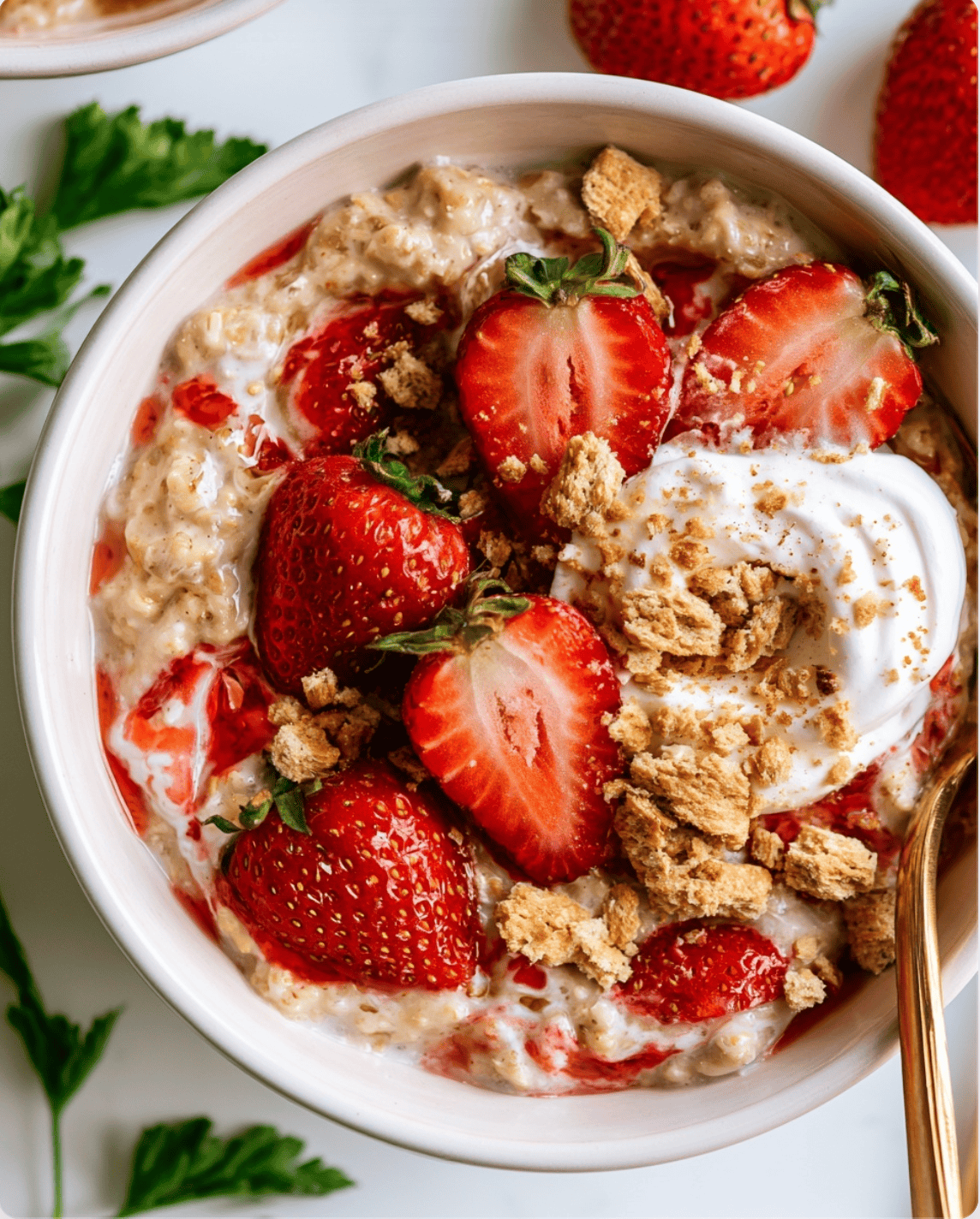 Strawberry Cheesecake Overnight Oats