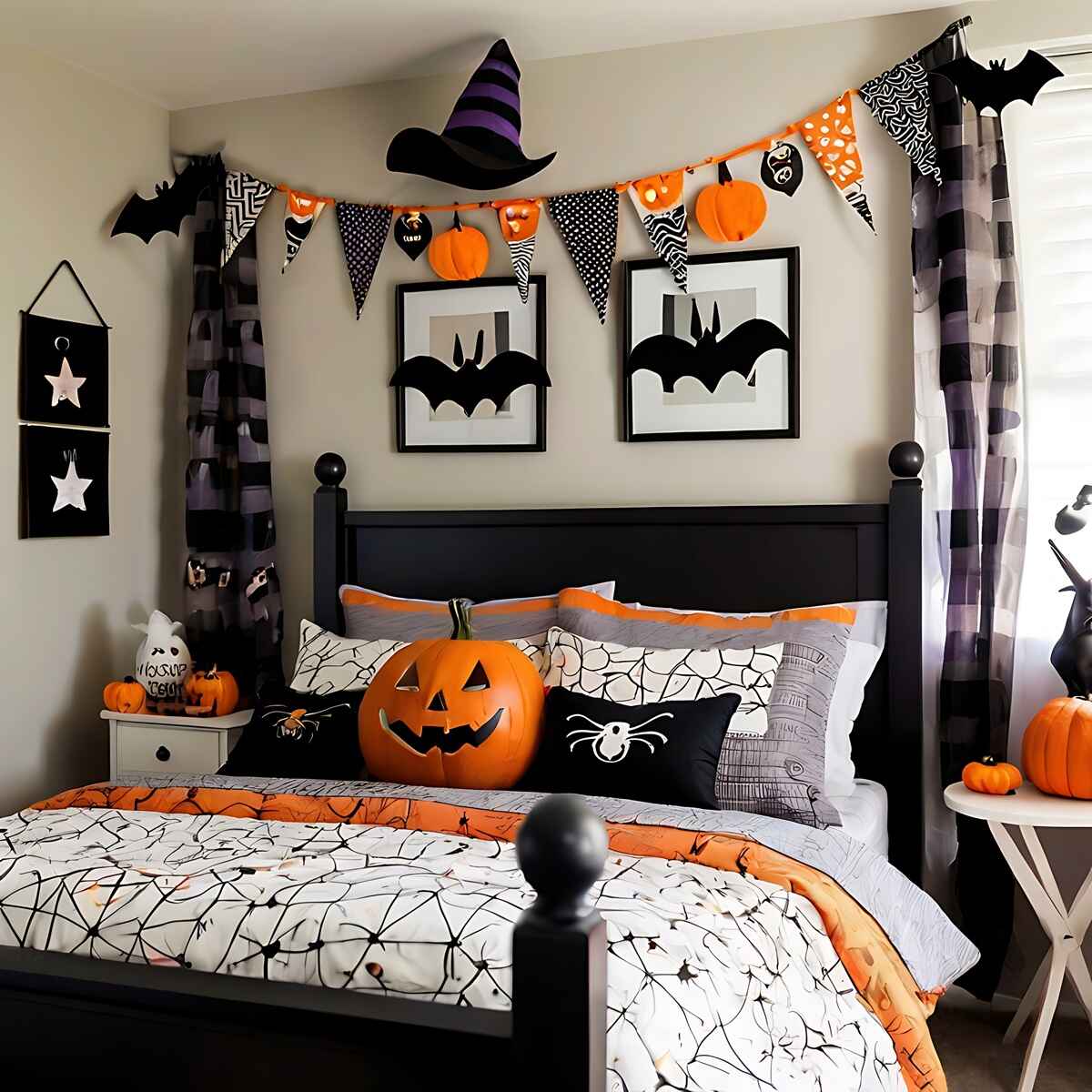 Witchy Halloween Bedroom Magic halloween bedroom 1 Spooky Decor Ideas
