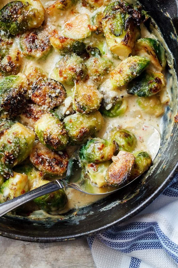 24 Best Thanksgiving Sides You'll Make Every Year 69 24 Best Thanksgiving Sides You'll Make Every Year baked brussels sprouts recipe 600x900 1 Thanksgiving Sides