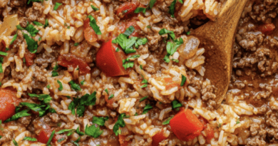 One-Pot Beef and Rice Casserole
