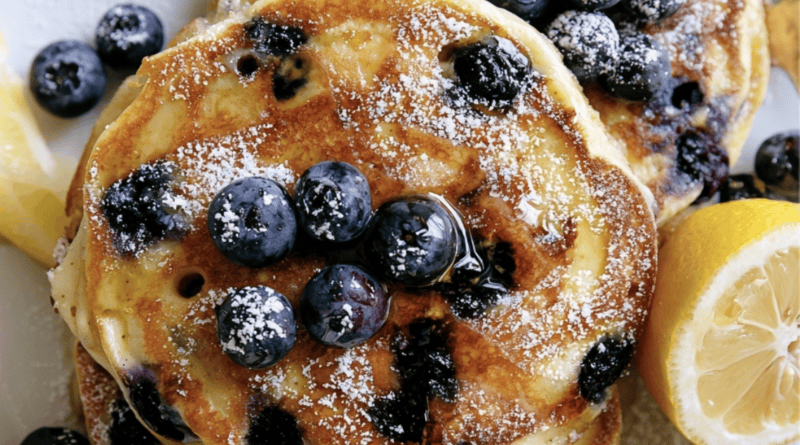 Blueberry Lemon Ricotta Pancakes