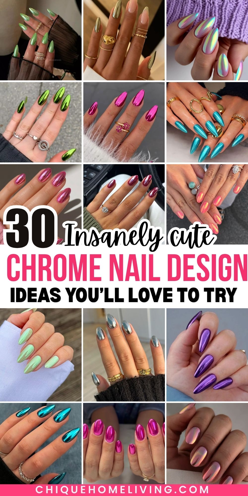 30 Super Cute Chrome Nail Ideas You'll Love 63 30 Super Cute Chrome Nail Ideas You'll Love chrome nail ideas Chrome Nail Ideas