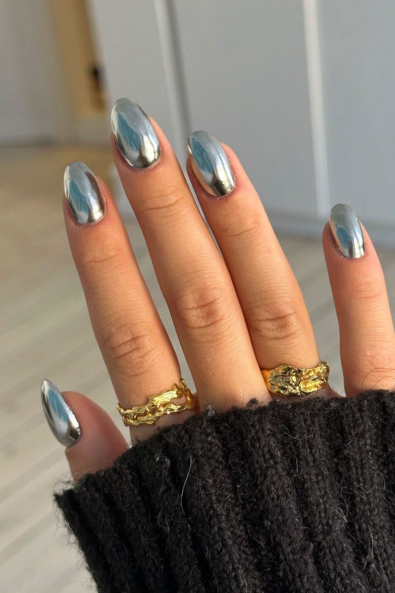 chrome nail ideas6 1 Chrome Nail Ideas