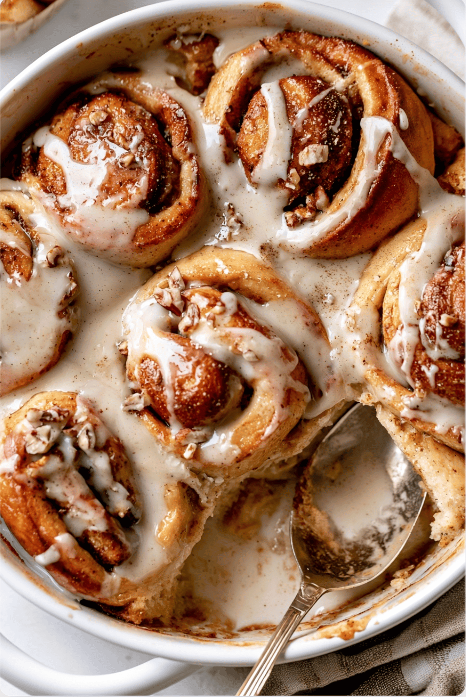 cinnamon roll Bread Pudding3 Cinnamon Roll Bread Pudding