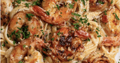 Creamy Garlic Shrimp Pasta