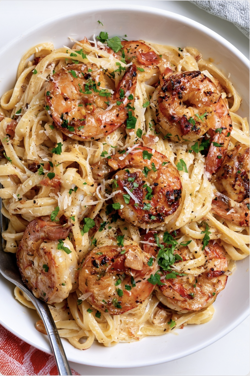 Creamy Garlic Shrimp Pasta