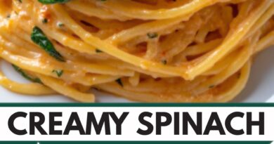 creamy spinach pasta Honey Glazed Bacon Potatoes