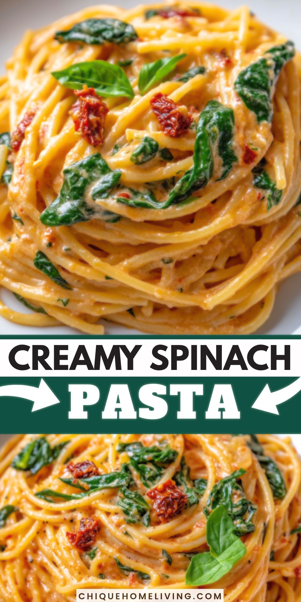 creamy spinach pasta Creamy Spinach Pasta
