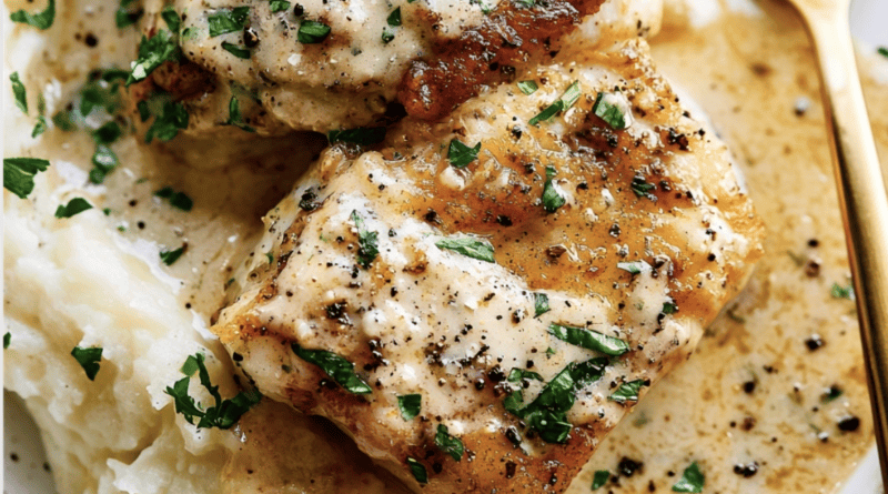 Creamy Garlic Butter Cod with Mash
