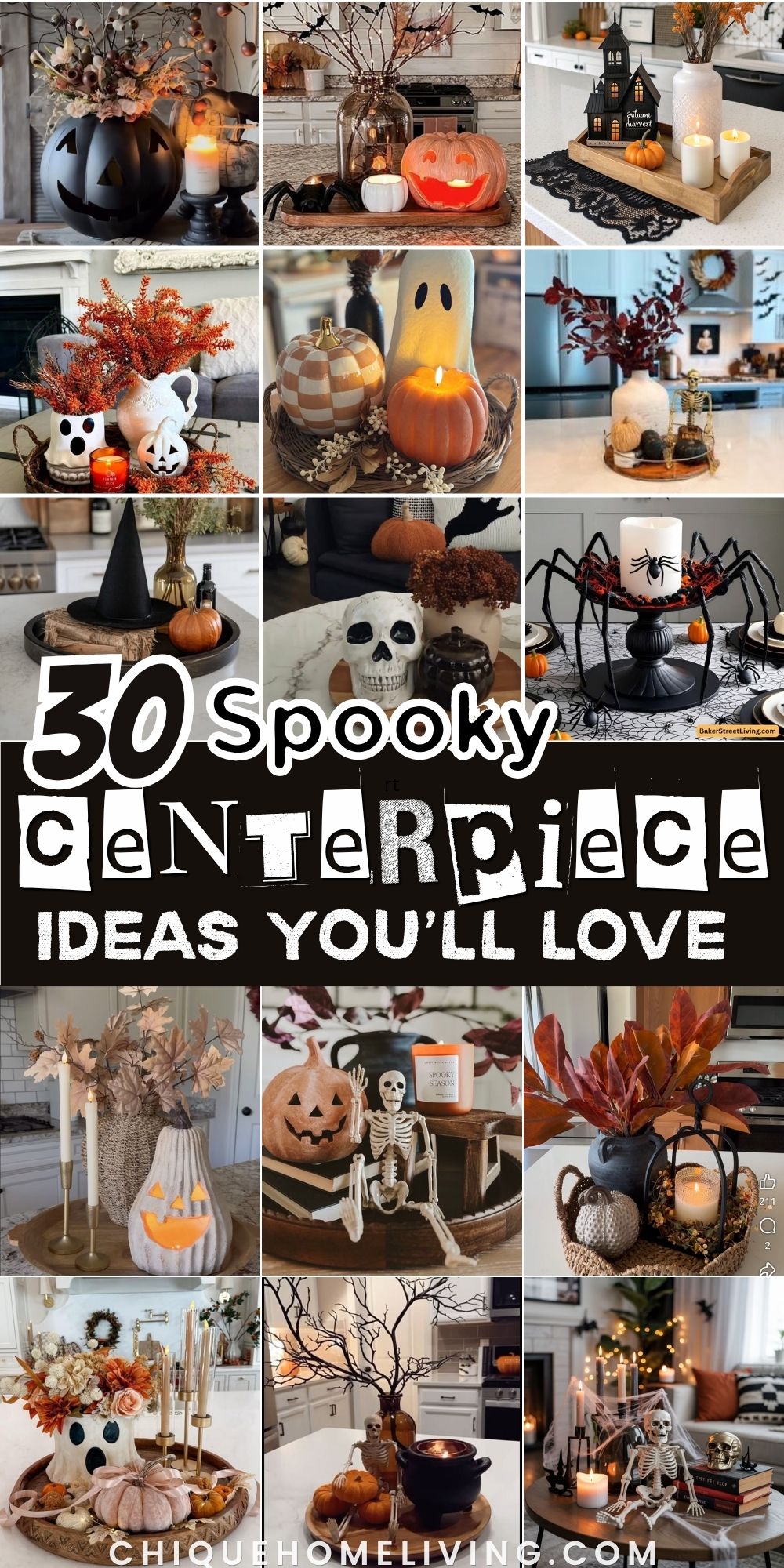 30 Spooky Centerpiece Ideas That Steal the Show 63 30 Spooky Centerpiece Ideas That Steal the Show halloween centerpiece ideas Spooky Centerpiece Ideas
