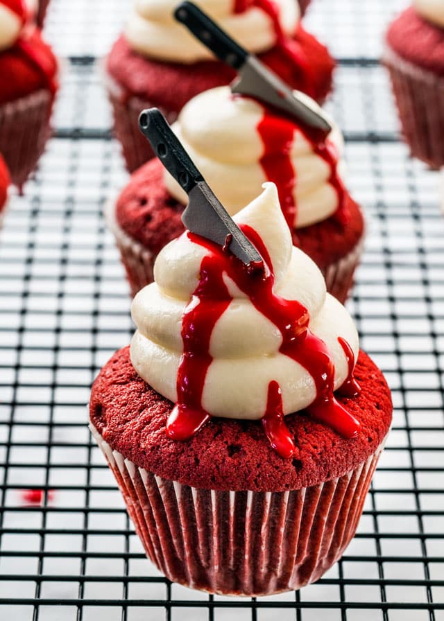 halloween red velvet cupcakes 1 Spooky Treat Ideas