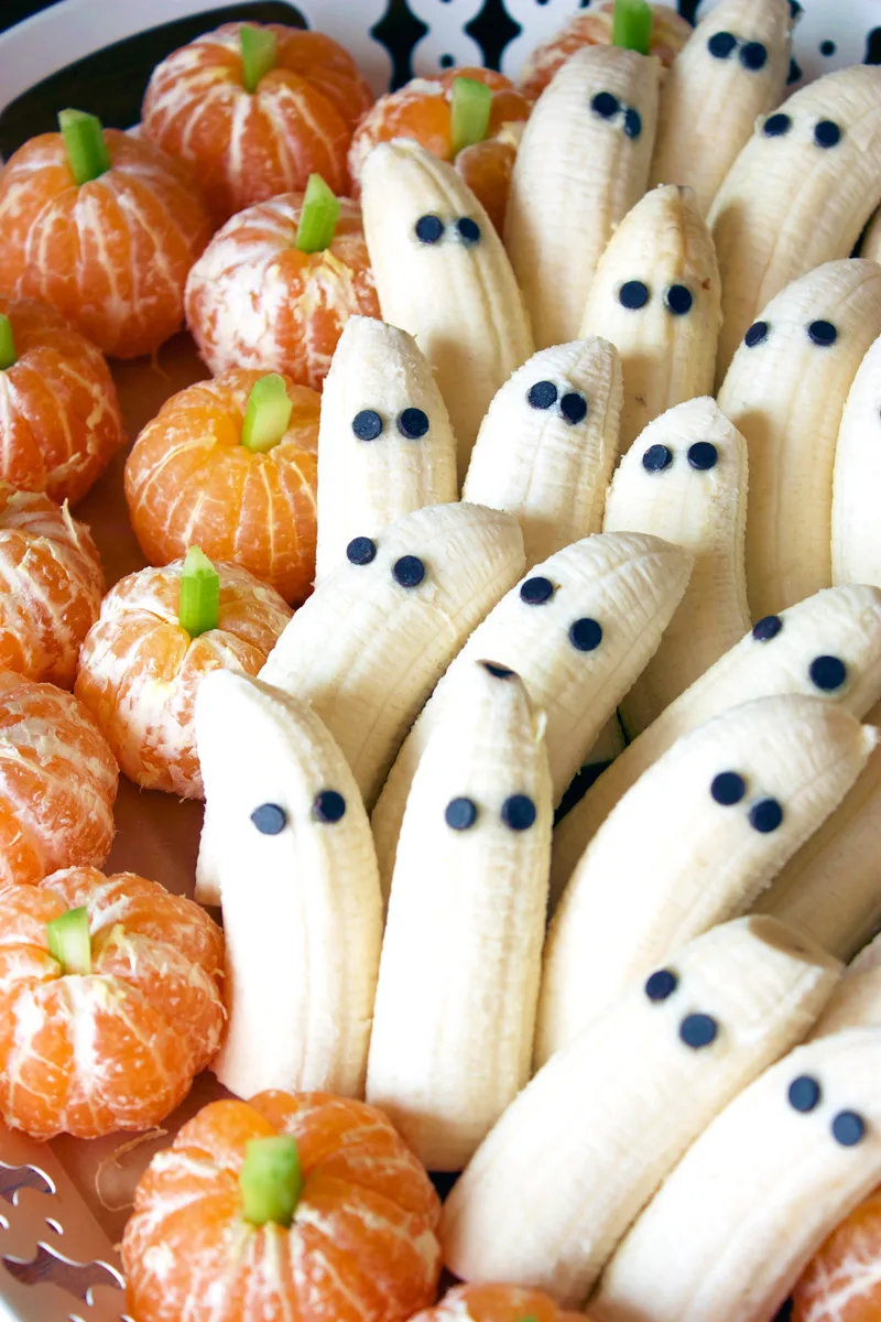 healthy halloween treats bananas and tangerines lexies kitchen.jpg Spooky Snack Ideas
