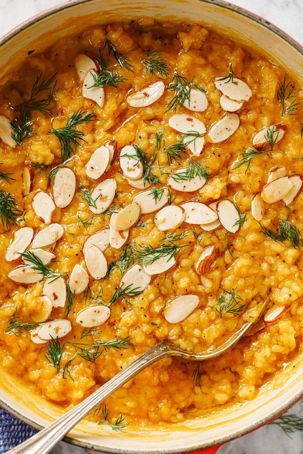 24 Best Thanksgiving Sides You'll Make Every Year 52 24 Best Thanksgiving Sides You'll Make Every Year healthy pumpkin risotto recipe 600x900 1 Thanksgiving Sides