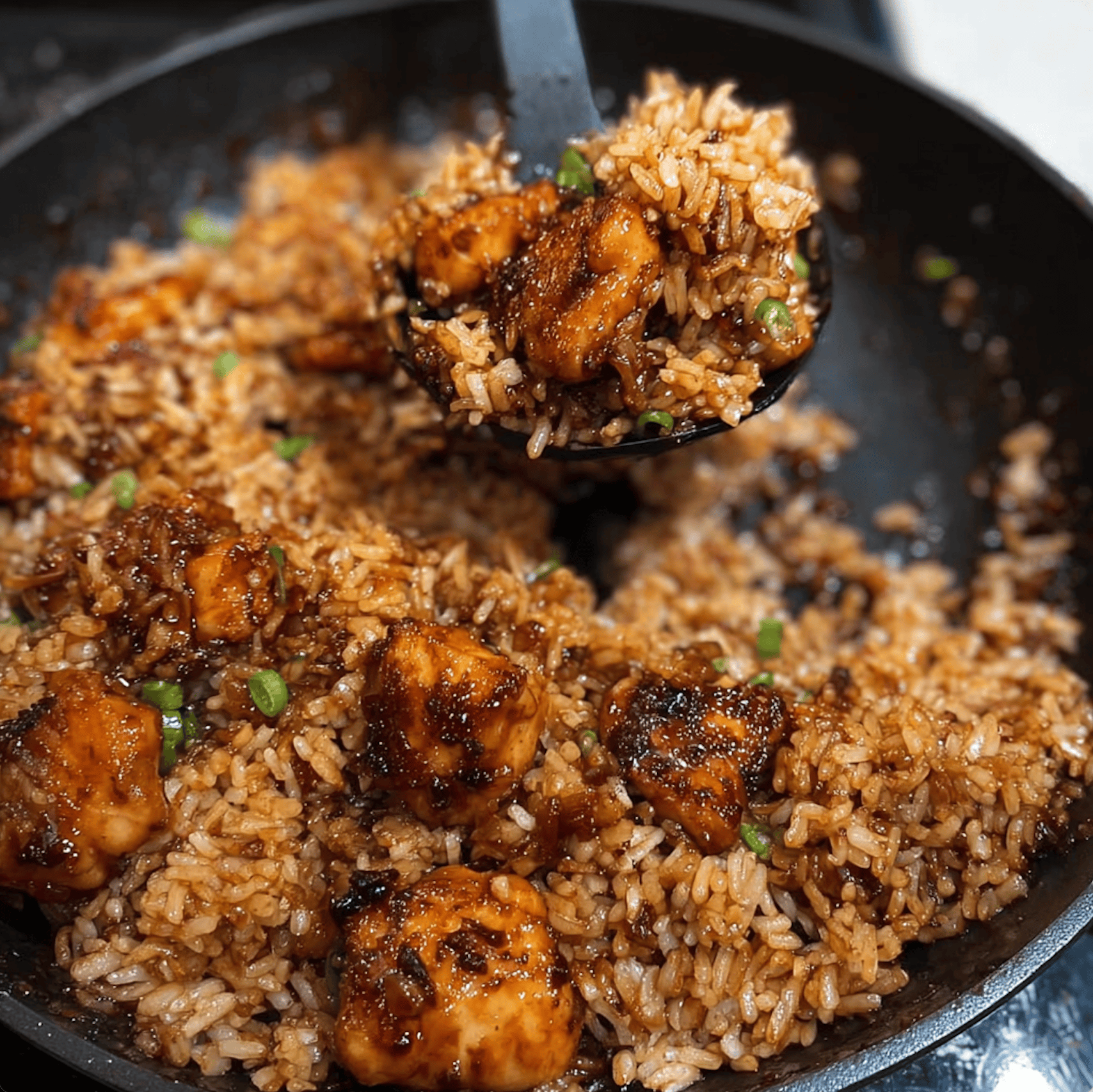 honey garlic chicken fried rice3 Honey Garlic Chicken Fried Rice