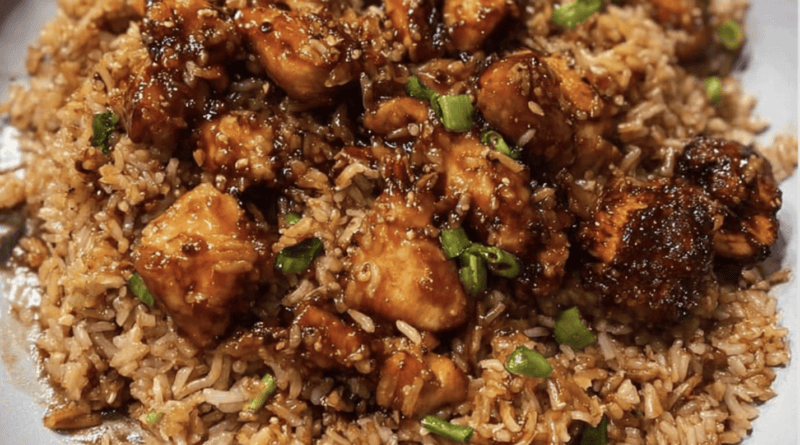 honey garlic chicken fried rice4