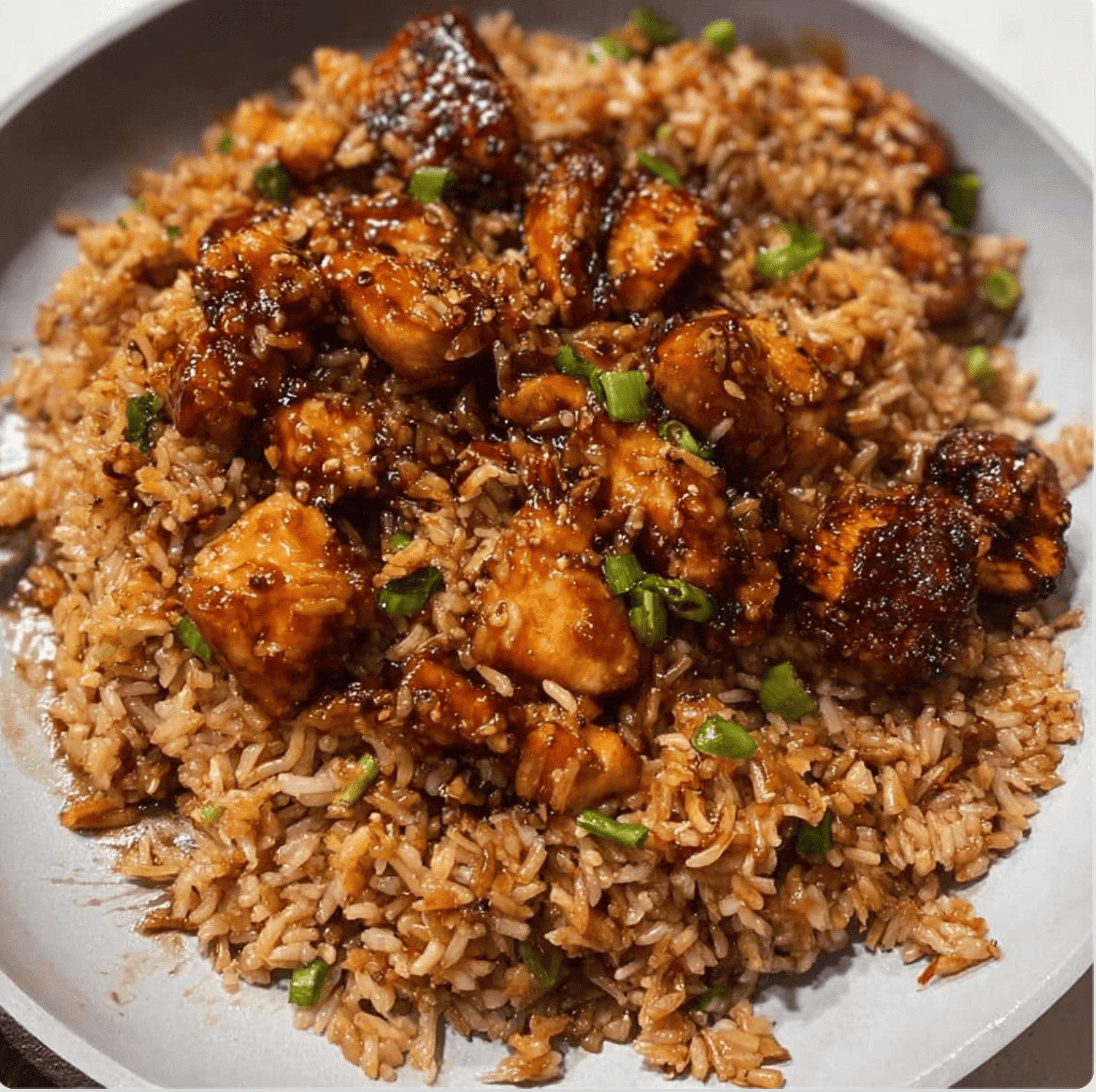 honey garlic chicken fried rice4 Honey Garlic Chicken Fried Rice