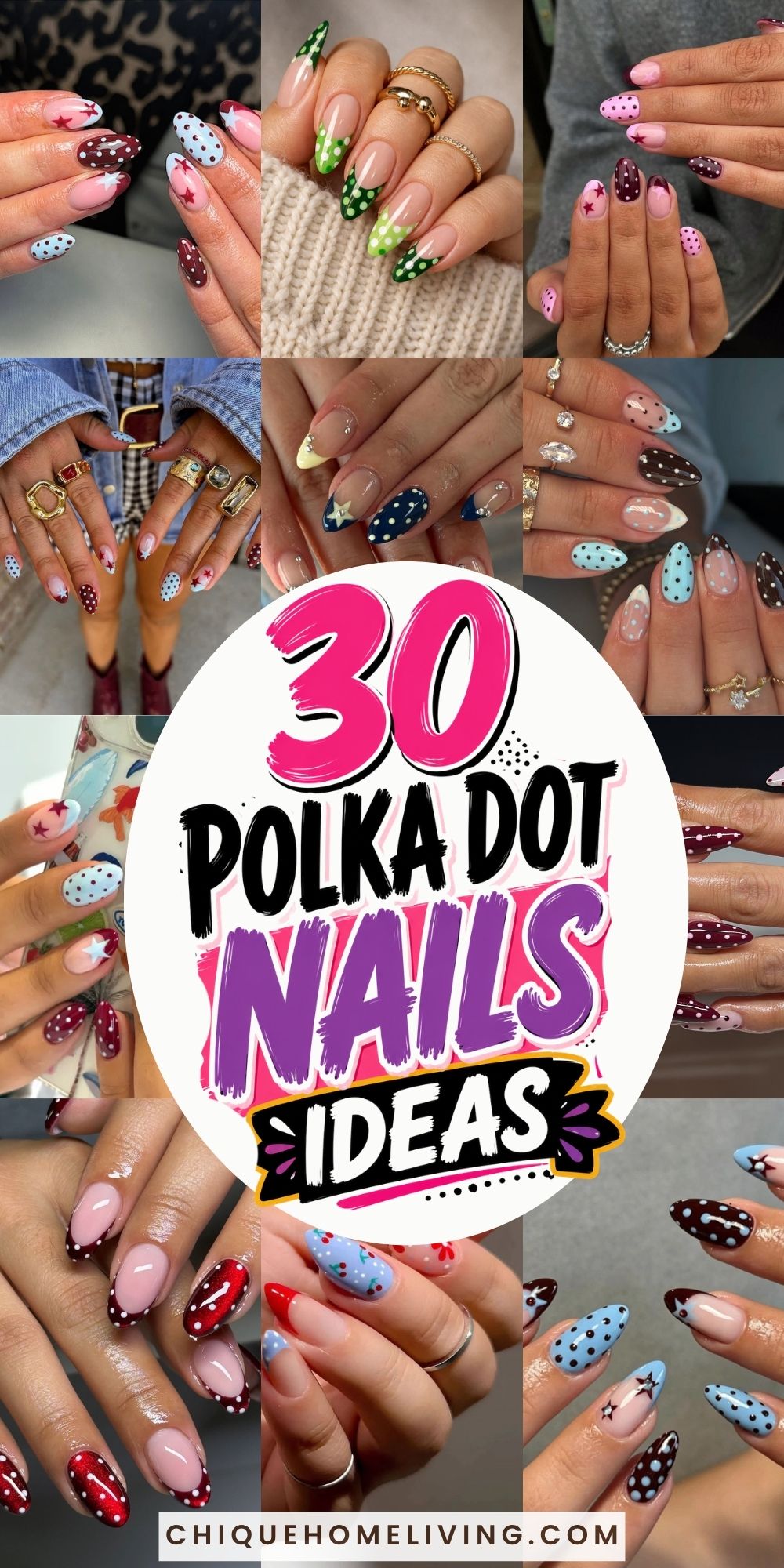 polka dot nails Polka Dot Nail Ideas