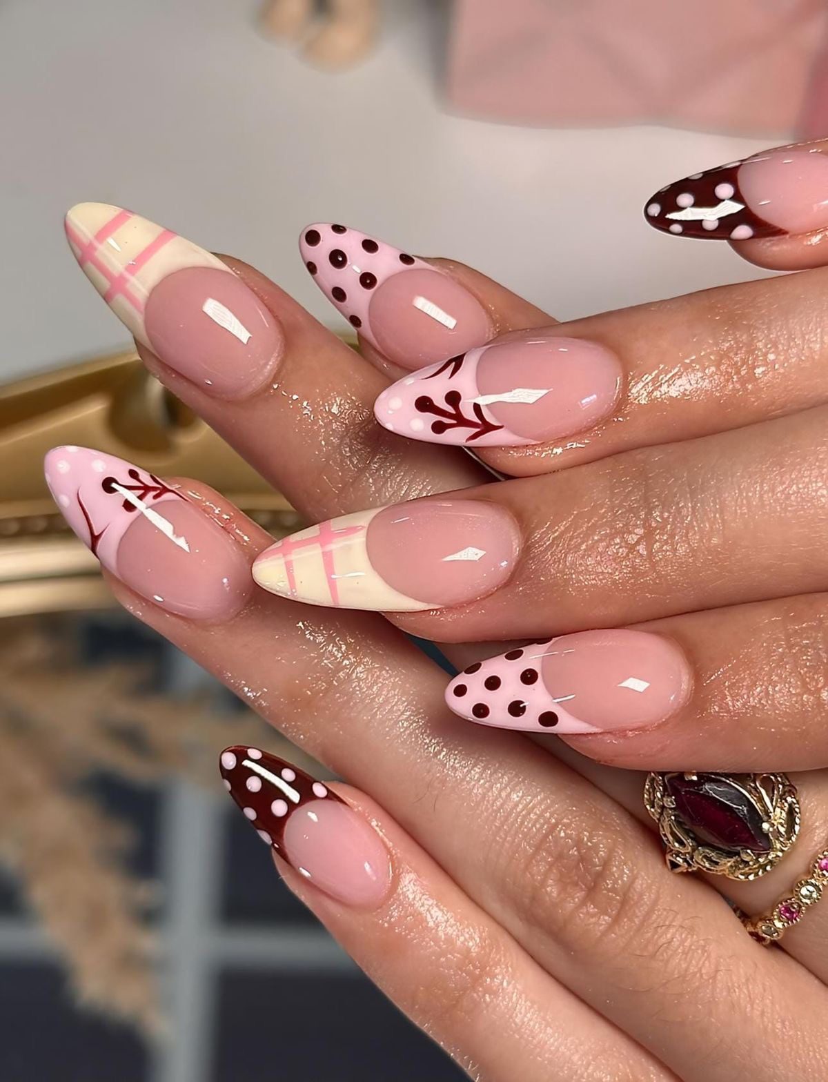 polka dot nails27 Polka Dot Nail Ideas