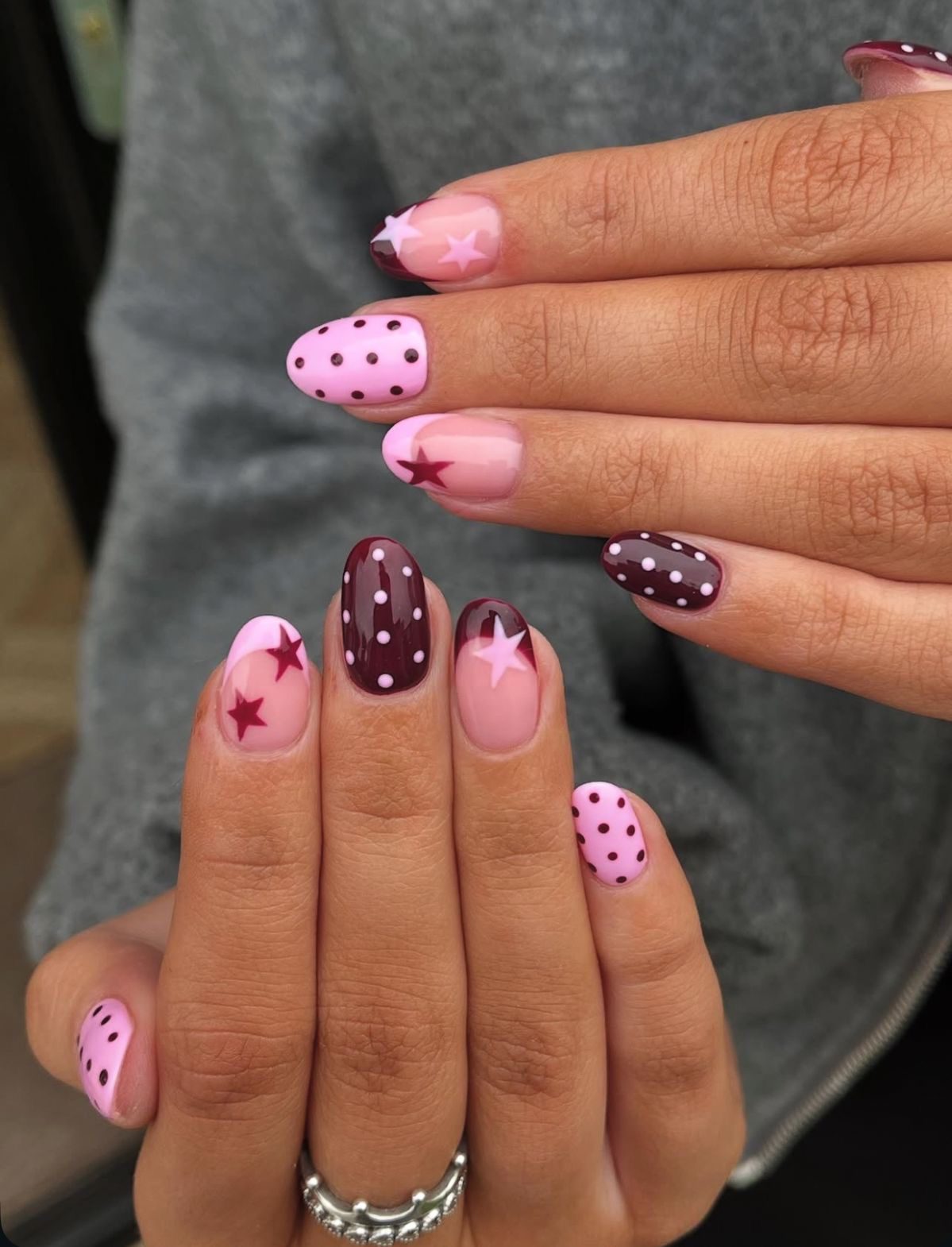 polka dot nails37 Polka Dot Nail Ideas
