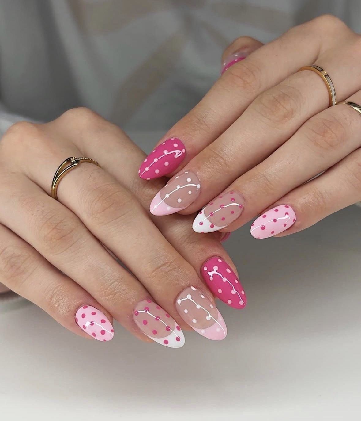 polka dot nails39 Polka Dot Nail Ideas