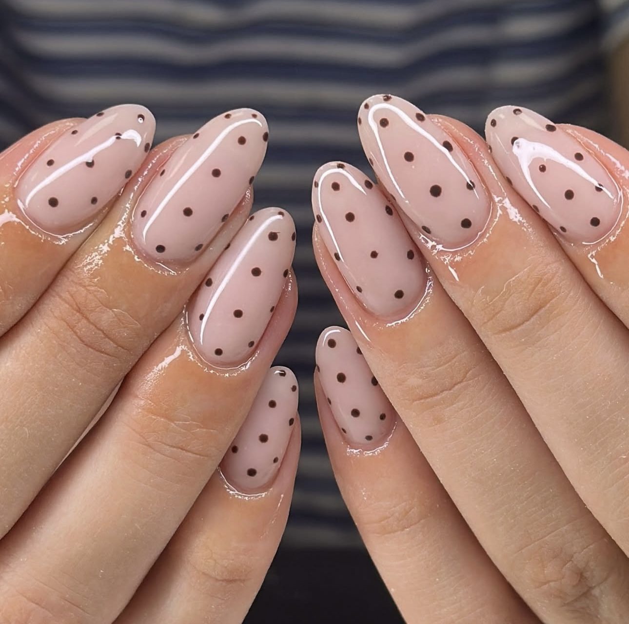 polka dot nails44 Polka Dot Nail Ideas
