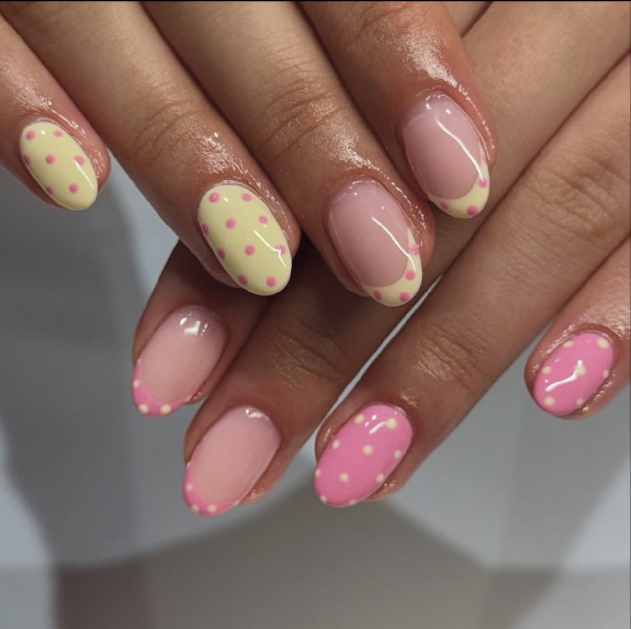 polka dot nails45 Polka Dot Nail Ideas